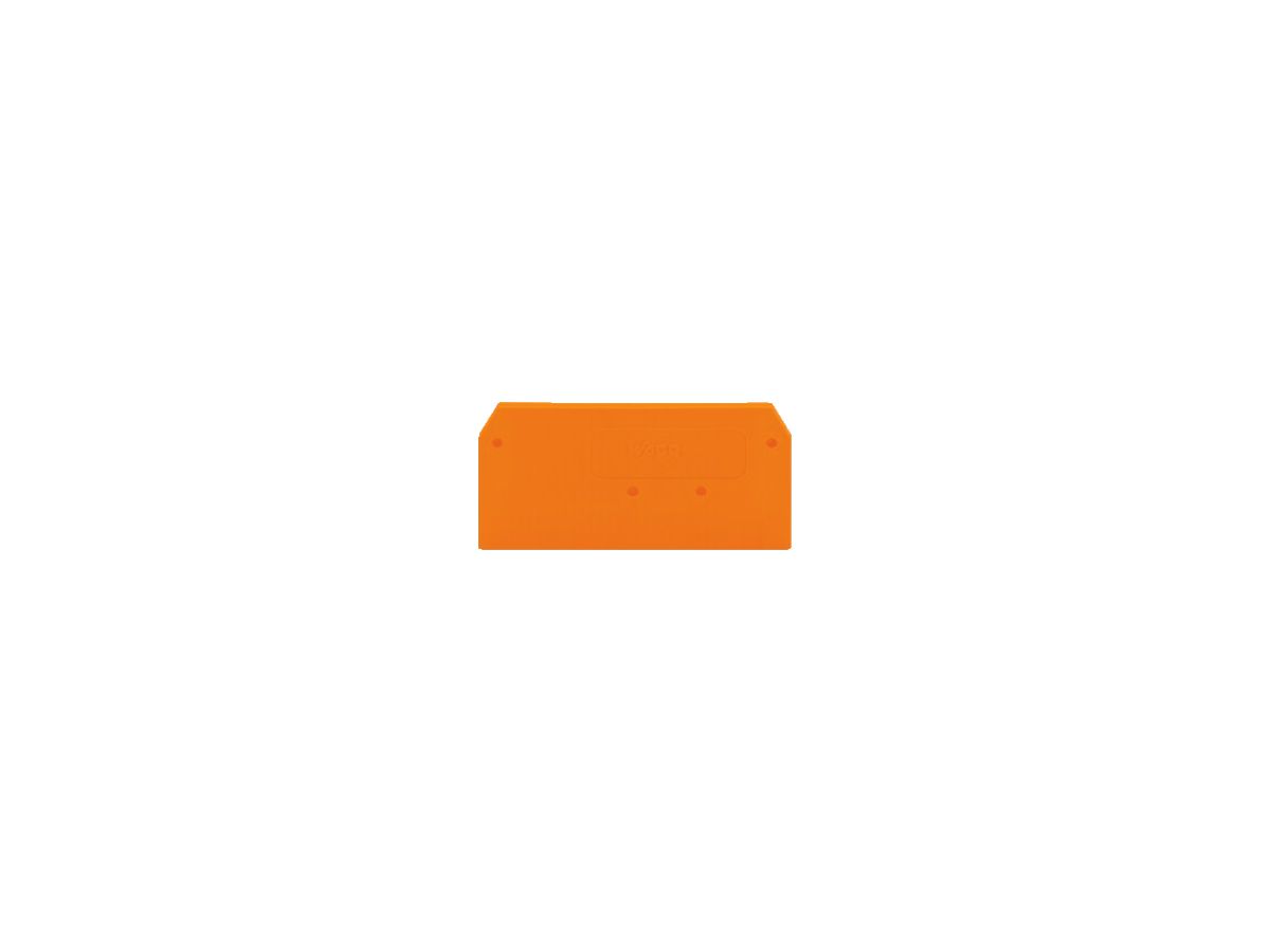 Abschlusswand WAGO 4mm² orange für 281-901/904