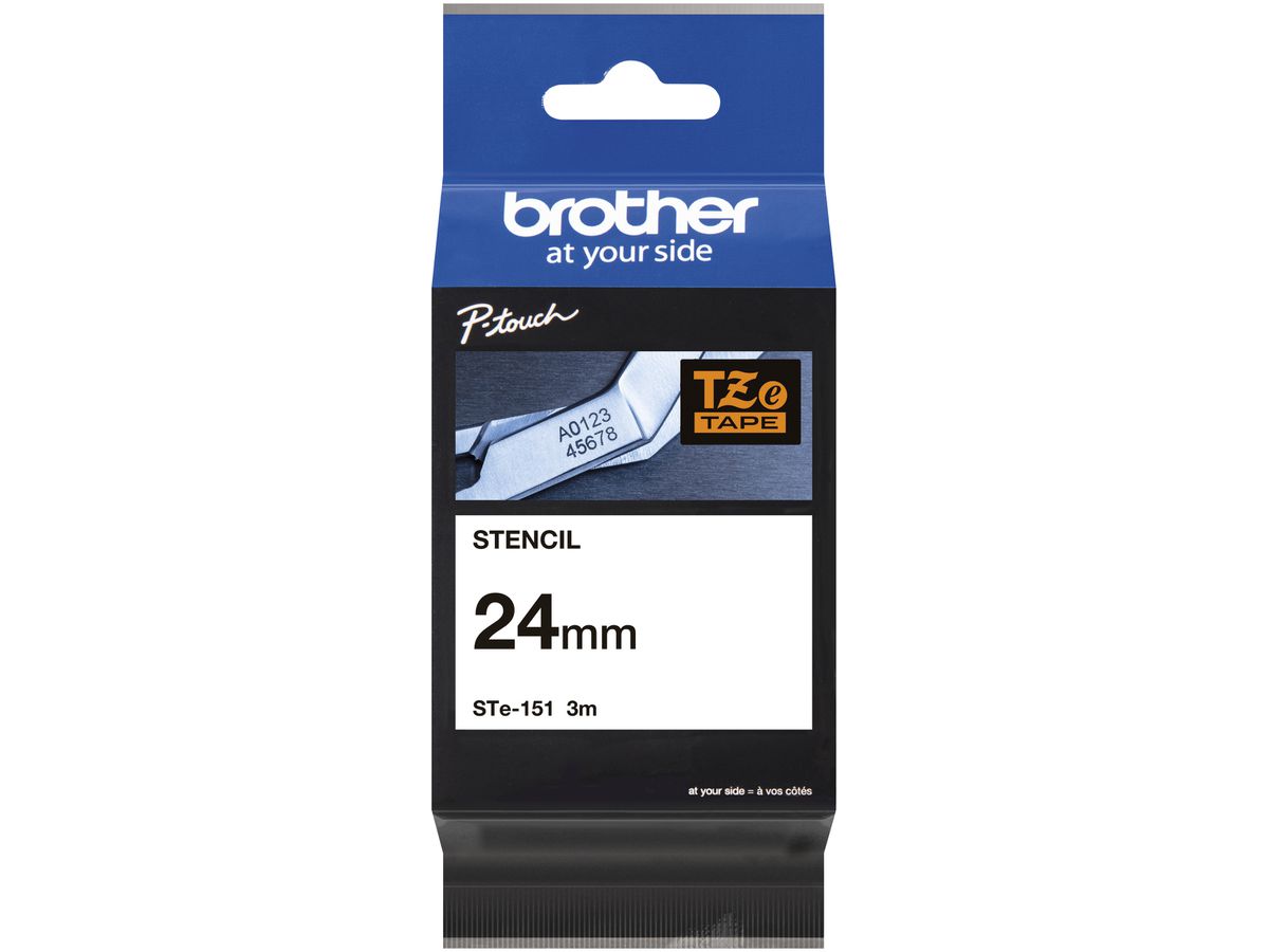 Schablonenband Brother STE-151 24mm×3m, schwarz