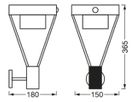 LED-Wandleuchte LDV ENDURA STYLE SOL 6W 550lm 3000K Bewegungsmelder anthrazit