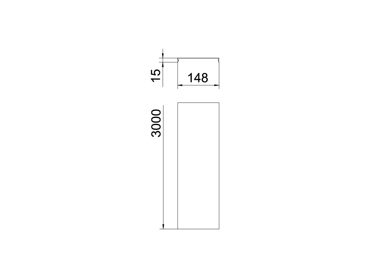 Deckel Bettermann rastbar für Gitterrinne 150×3000, Stahl, FT