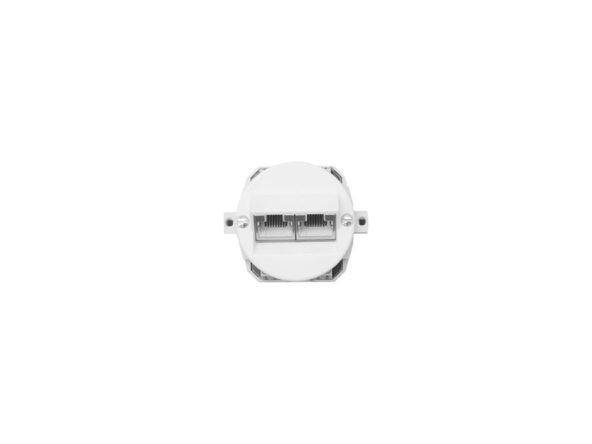UP-Anschlussdose p.43 2RJ45 getrennt, weiss