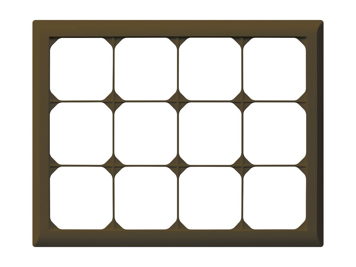 UP-Abdeckrahmen kallysto.line 4×3 braun horizontal 212×272mm