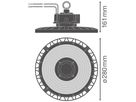 LED-Hallenstrahler LEDVANCE HIGH BAY 75W 13125lm 865 IP66 70° 0-10V Ø280 sz
