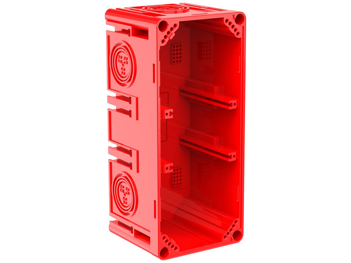 Einlasskasten CRALLO-LEU 178×78×73mm 2×1 Halogenfrei rot