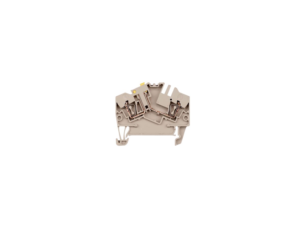 Messtrenn-Reihenklemme Weidmüller ZTR 2.5-2 Zugfeder 2.5mm² TS35 beige