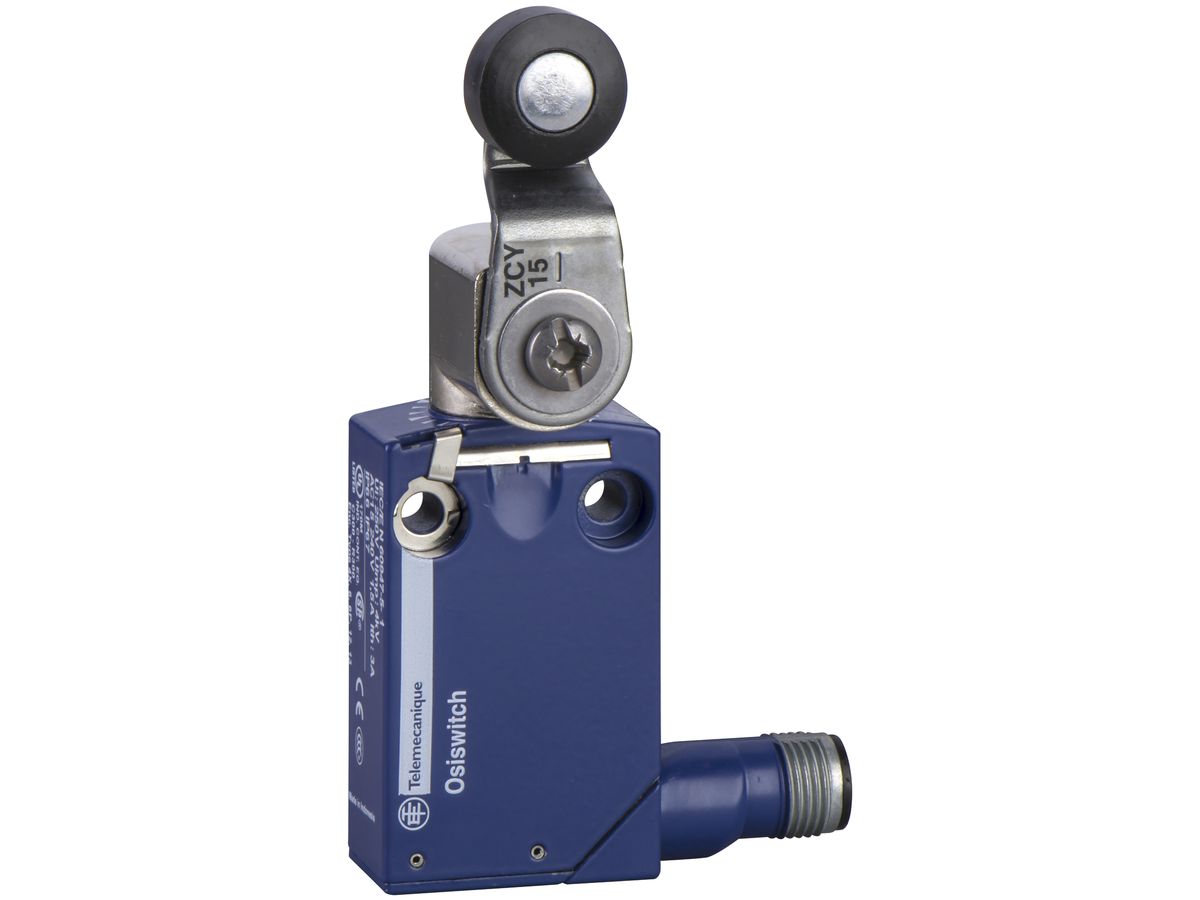 Positionsschalter OsiSense XCMD Rollenhebel Kunststoffrolle, M12 5-polig