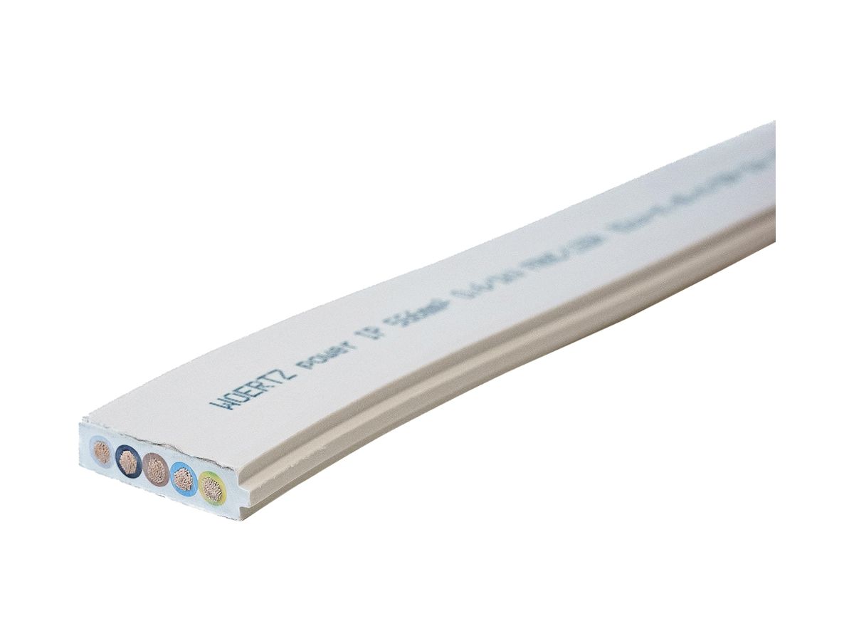 Flachkabel Woertz Power IP 5×6mm² halogenfrei grau B2ca