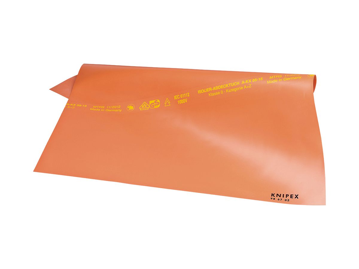 Abdecktuch KNIPEX 1000V 1000×1000×1mm rot