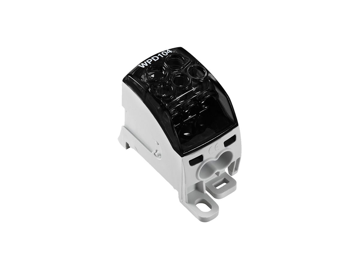 Verteilerblock WM WPD 104 1P 164A 2×Eing 5×Ausg 1.5…16mm² 1.5…25mm²