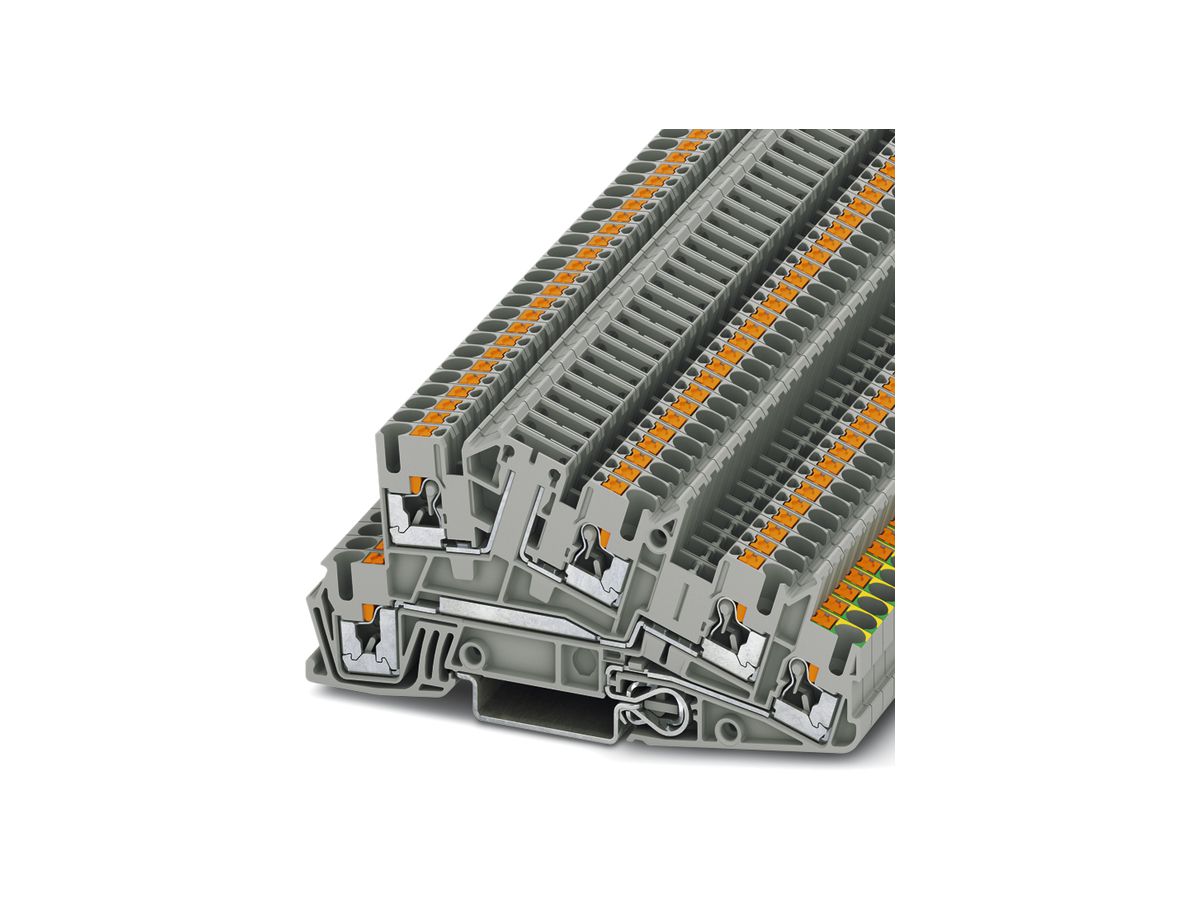 Reihenklemme 0.14…4mm² grau Push-in-Anschluss PTI 2.5-PE/L/TG