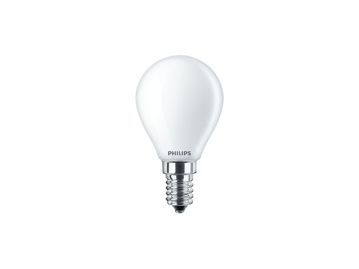 LED-Lampe CorePro LEDluster E14 P45 2.2…25W 827 250lm, opal