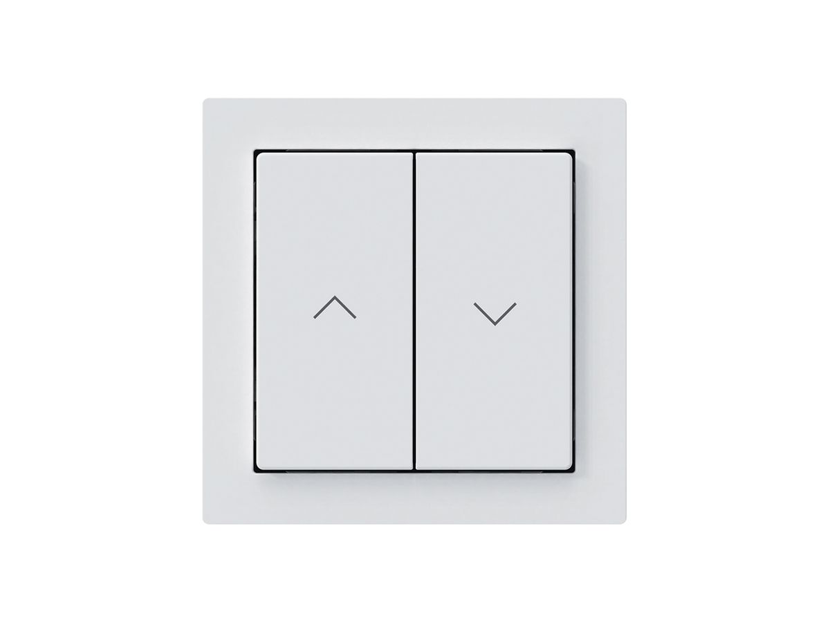 KNX-Storentaster Hager BA kallysto A 2-fach 60×60mm weiss