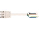 Anschlussleitung WAGO 5×1.5mm² Bu 1m weiss