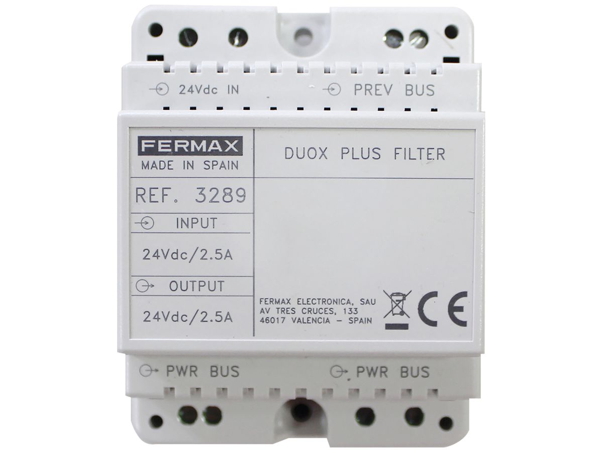 REG-Multifunktionsrelais Fermax DUOX 90×90×2mm 240VAC/60VDC3A