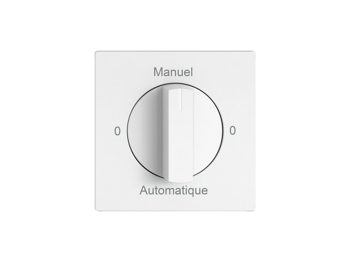 Drehschalter EDIZIO.liv SNAPFIX® Drehgriff 2/1L 0-Manuel-0-Automatique ws