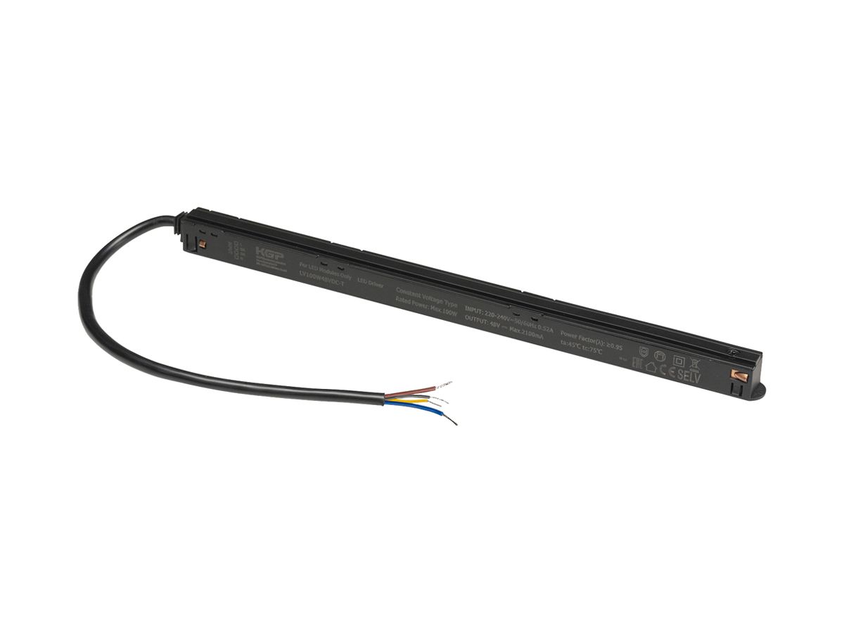 LED-Betriebsgerät SLV TRACK Intrack Stromschiene 100W 48V DALI 298mm schwarz