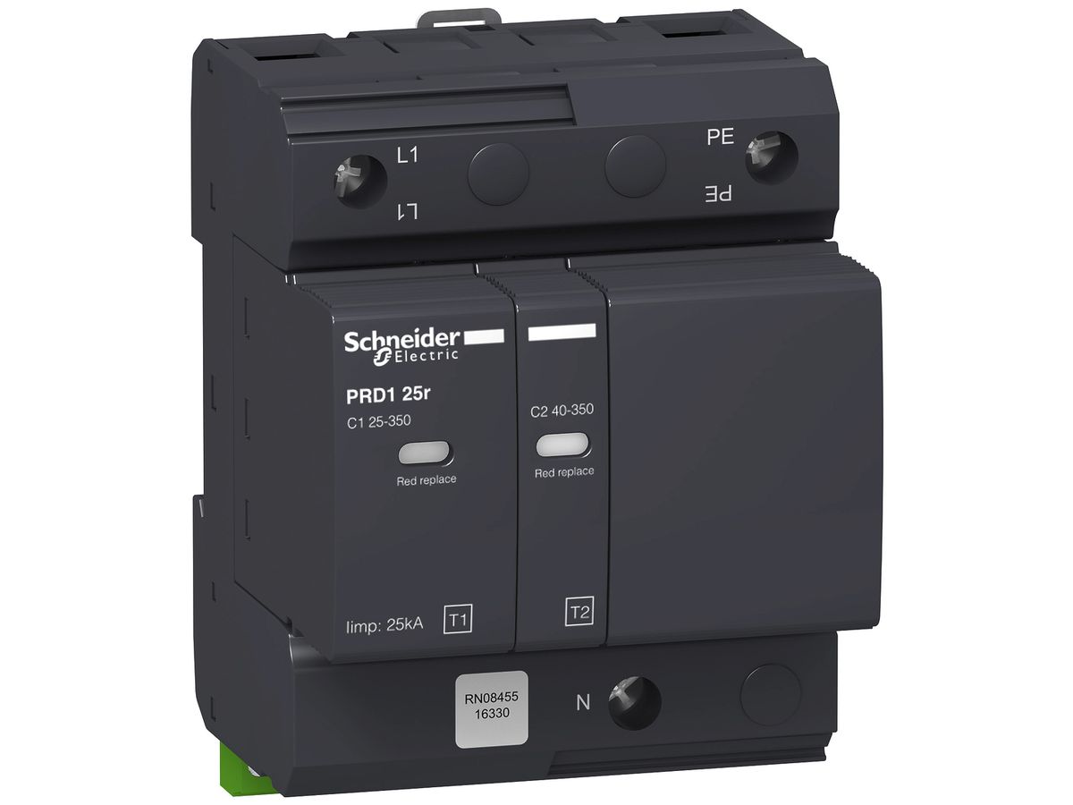 Kombiüberspannungsableiter Schneider Electric PRD1 1P+N Typ 1+2