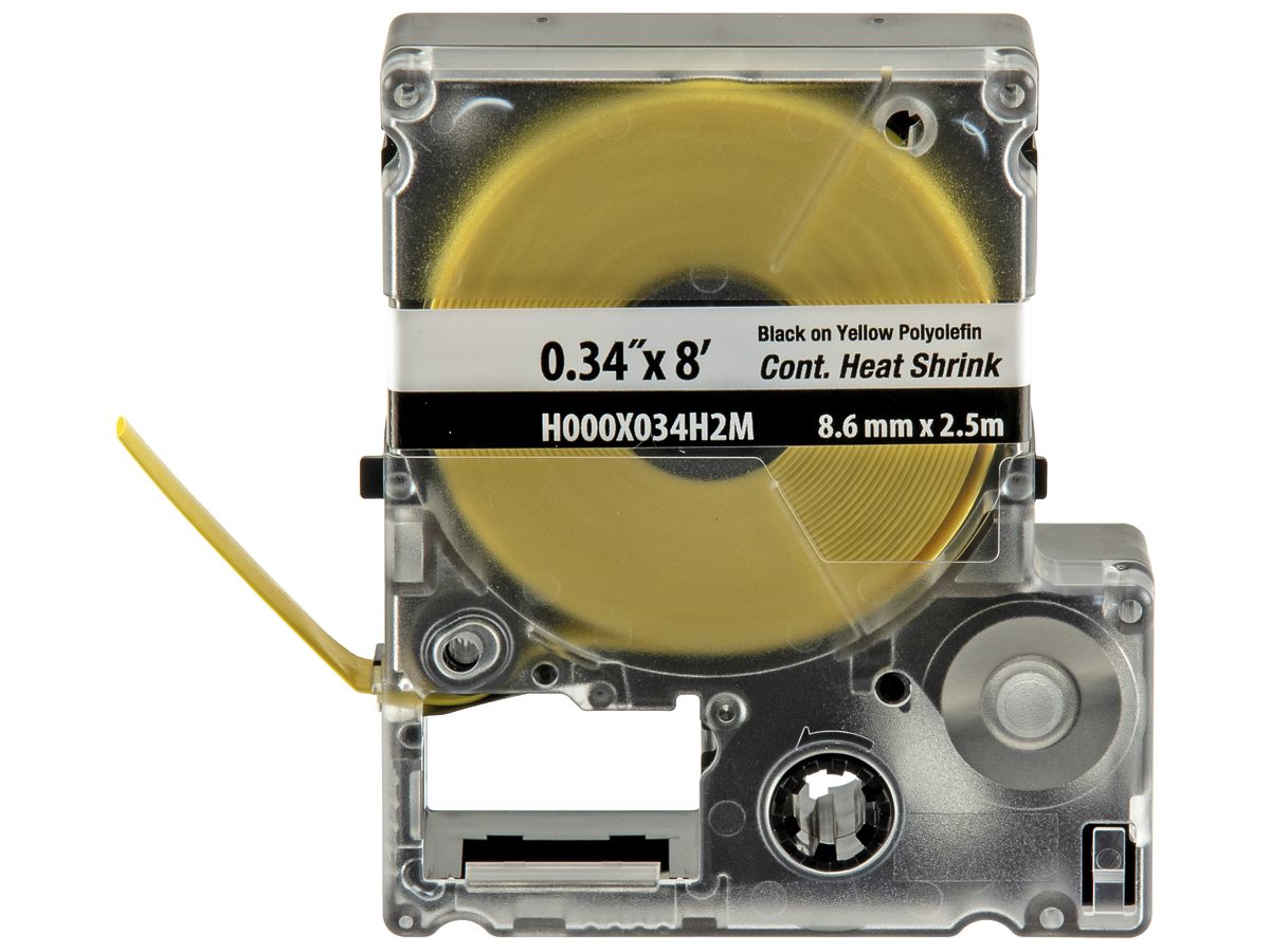 Schrumpfetikettenkassette Panduit MP, Endlosband, 4.7mm×2.4m, gelb