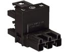 H-Verteiler WAGO 3L St/Bu schwarz