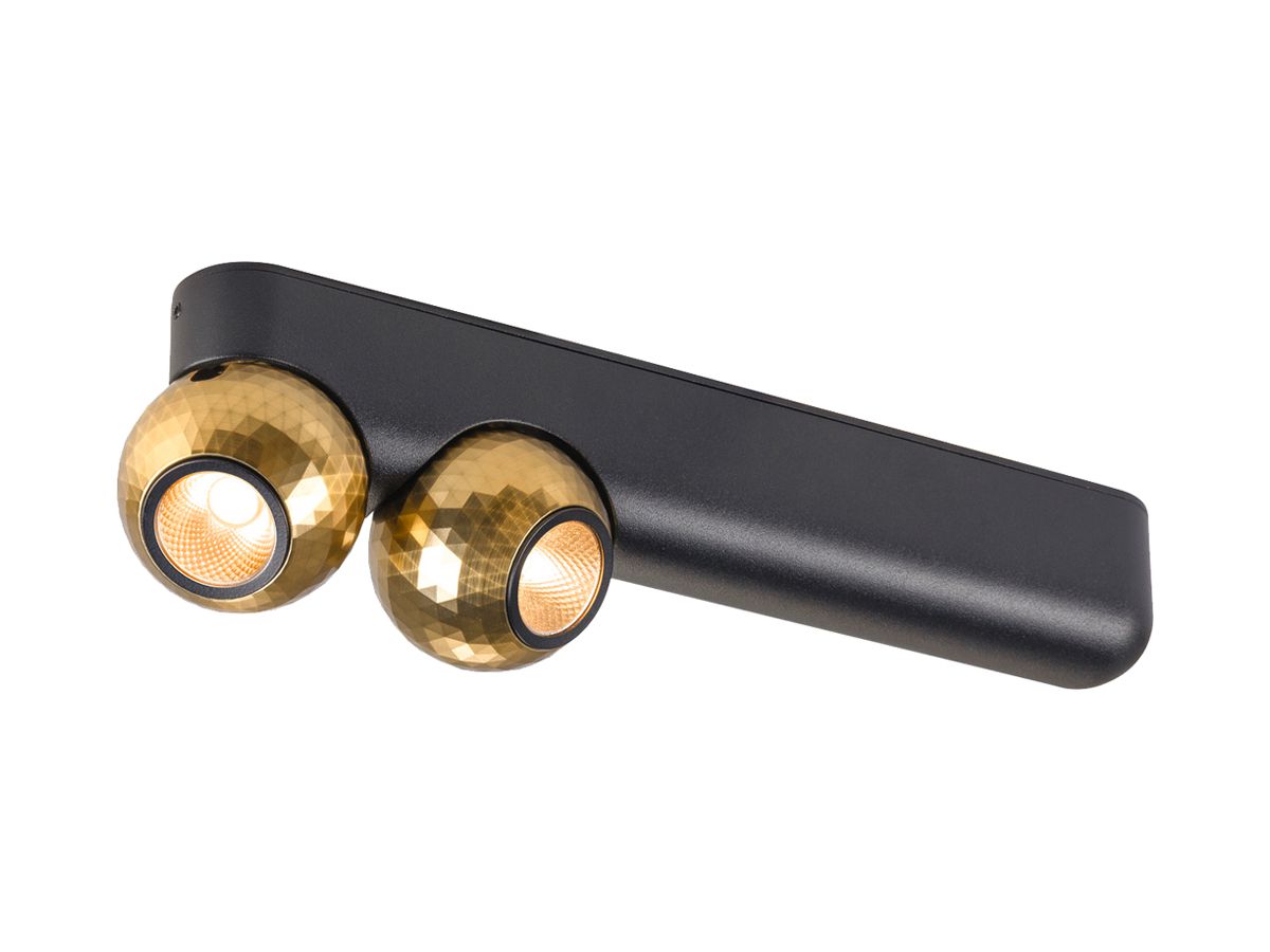 LED-Anbauleuchte SLV DYSKO double 13W 1500lm 2700K DIM 261×54×68mm schwarz