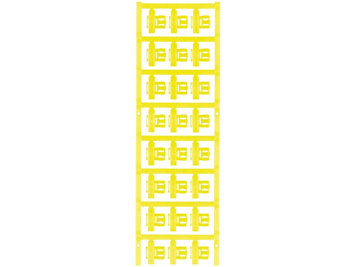 Leitermarkierer Weidmüller MultiCard SFC für Ø4…6mm 21×9.3mm PA66 gelb