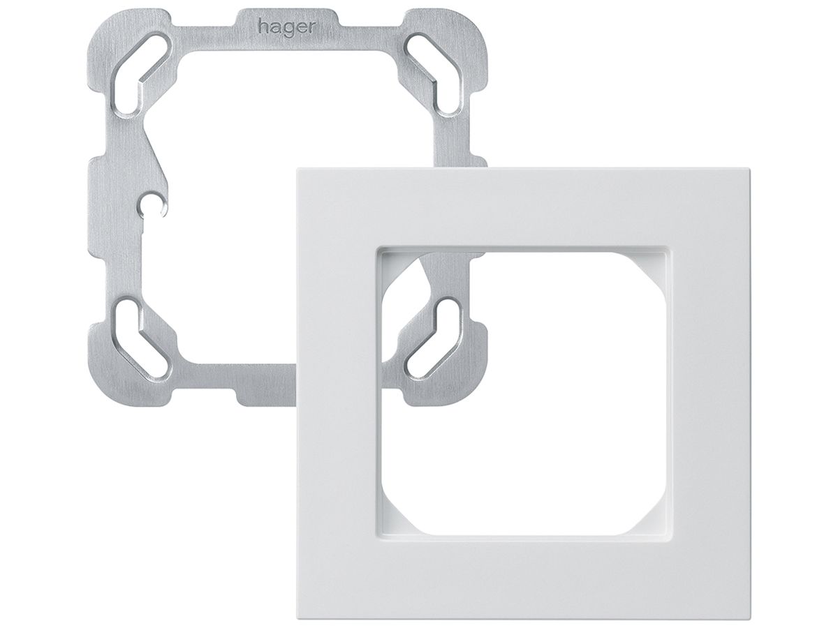 UP-Kopfzeile Hager kallysto.pro 1×1 94×94mm weiss