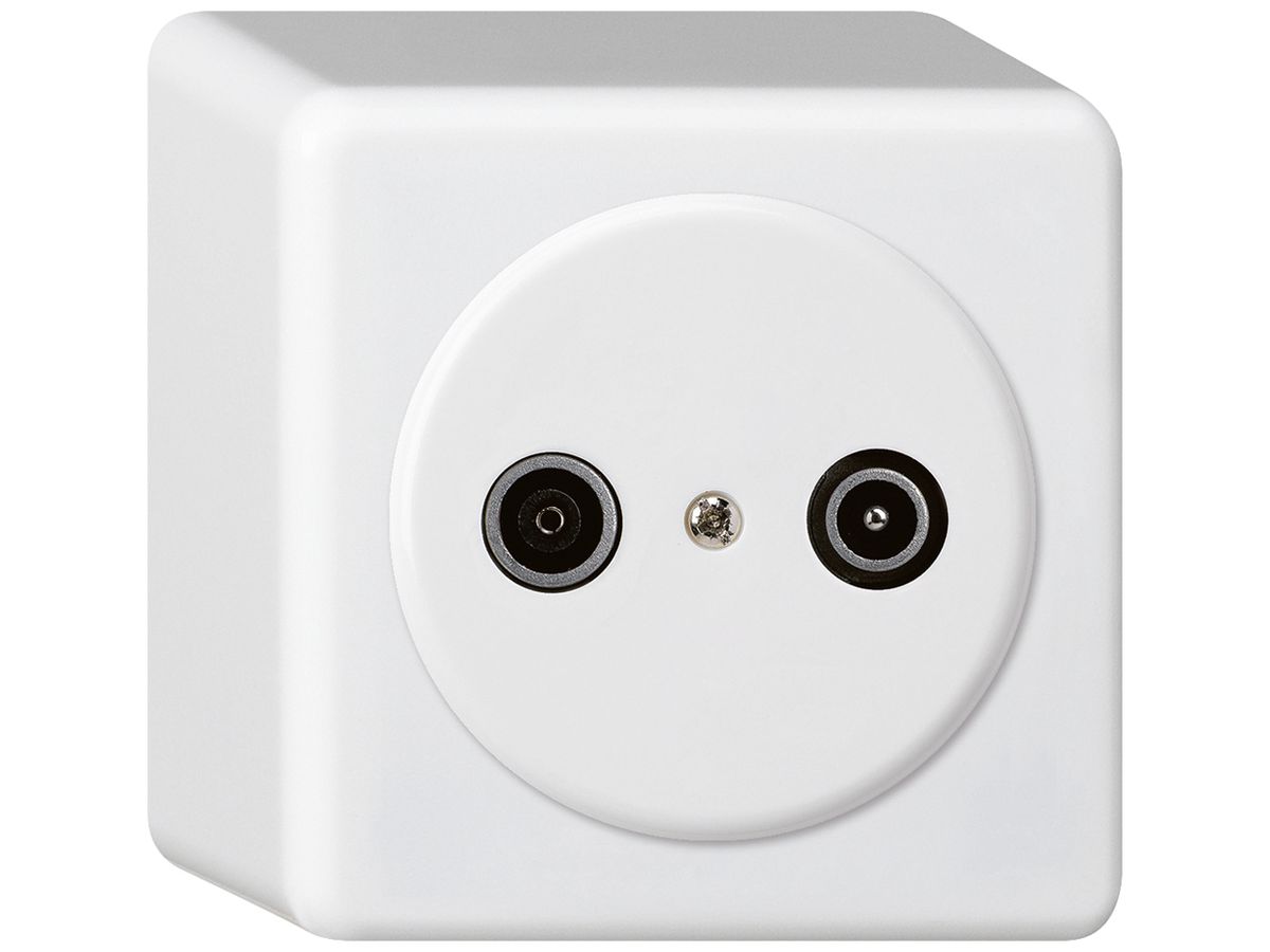 AP-Antennendose basico TV-R 10.5dB 2GHz weiss
