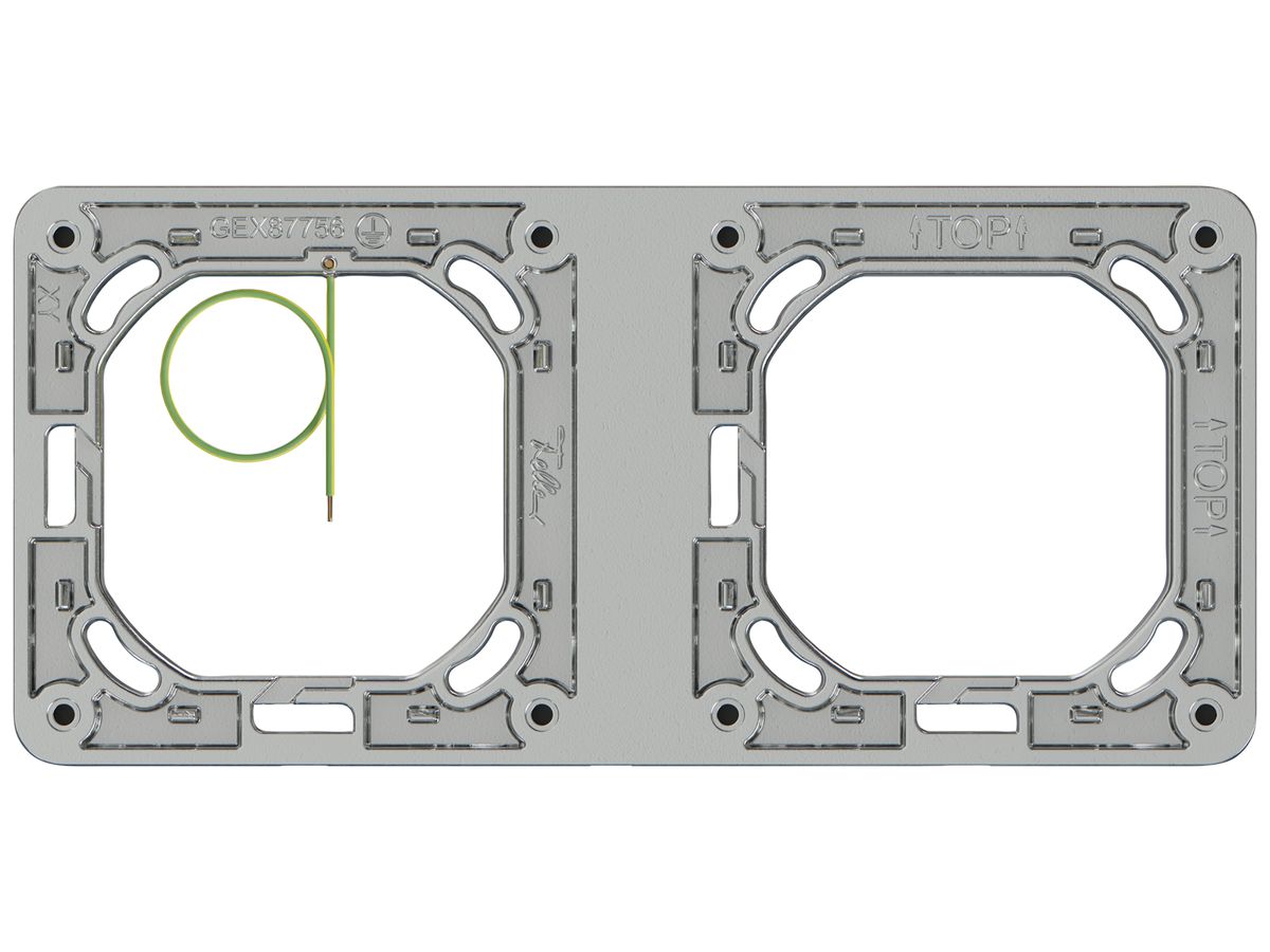 UP-Kopfzeile ELEMENT SNAPFIX® 1×2 187×87mm aluminium