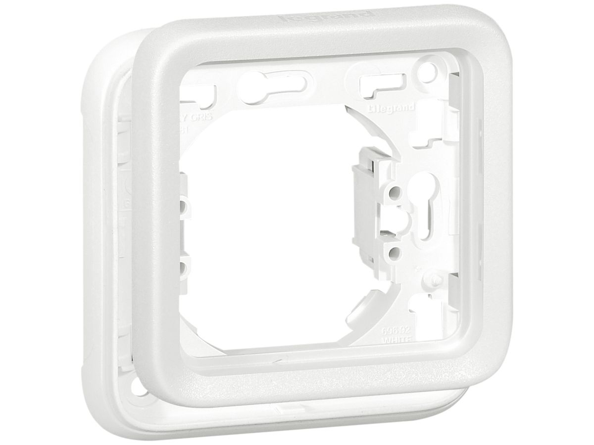 UP-Montageplatte PLEXO 1×1 weiss