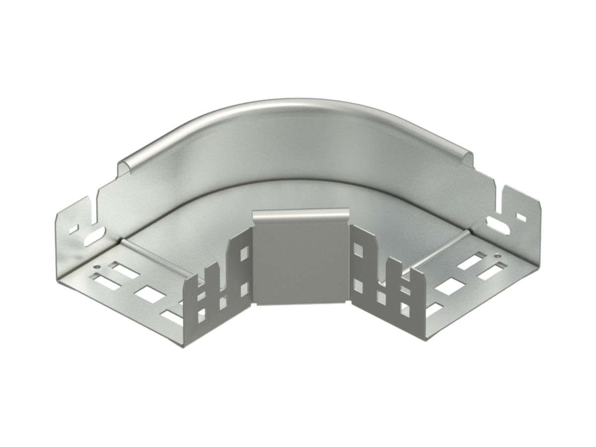 Bogen 90° Bettermann mit Schnellverbindung 60×100mm, A2, 1.4301, 2B