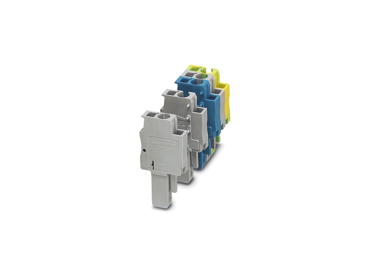 Stecker 0.08…4mm² CLIPLINE grau Zugfederanschluss links