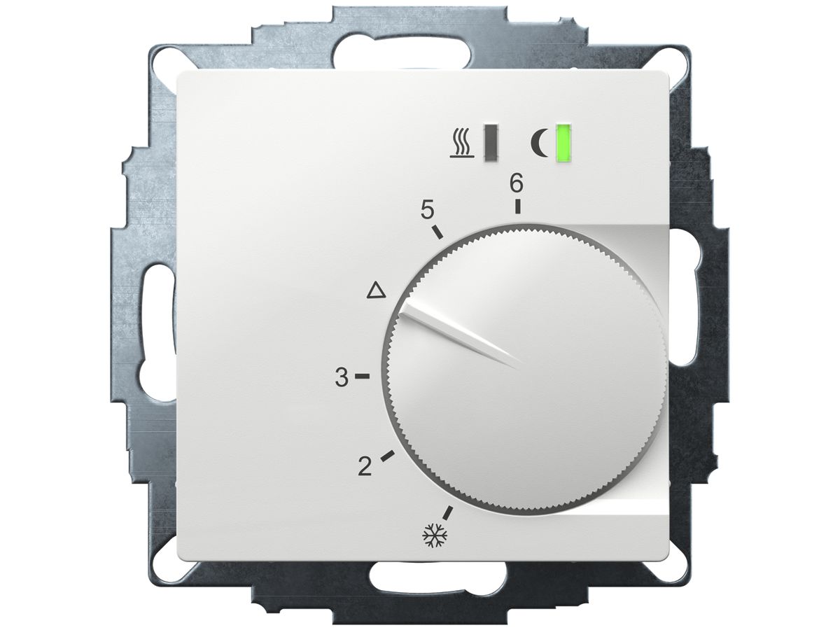UP-Thermostat Eberle UTE 2500, 230V, Triac (5×3W), 5…30°C, aktivweiss