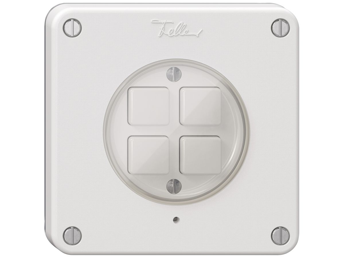 Taster KNX RGB NEVO KNX Basic SNAPFIX® 4T 4B LED IP55 ws