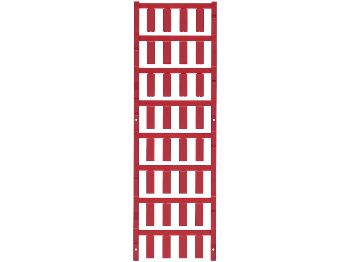Leitermarkierer Weidmüller MultiCard SF für Ø4.1…4.9mm 21×7.4mm PA66 rot