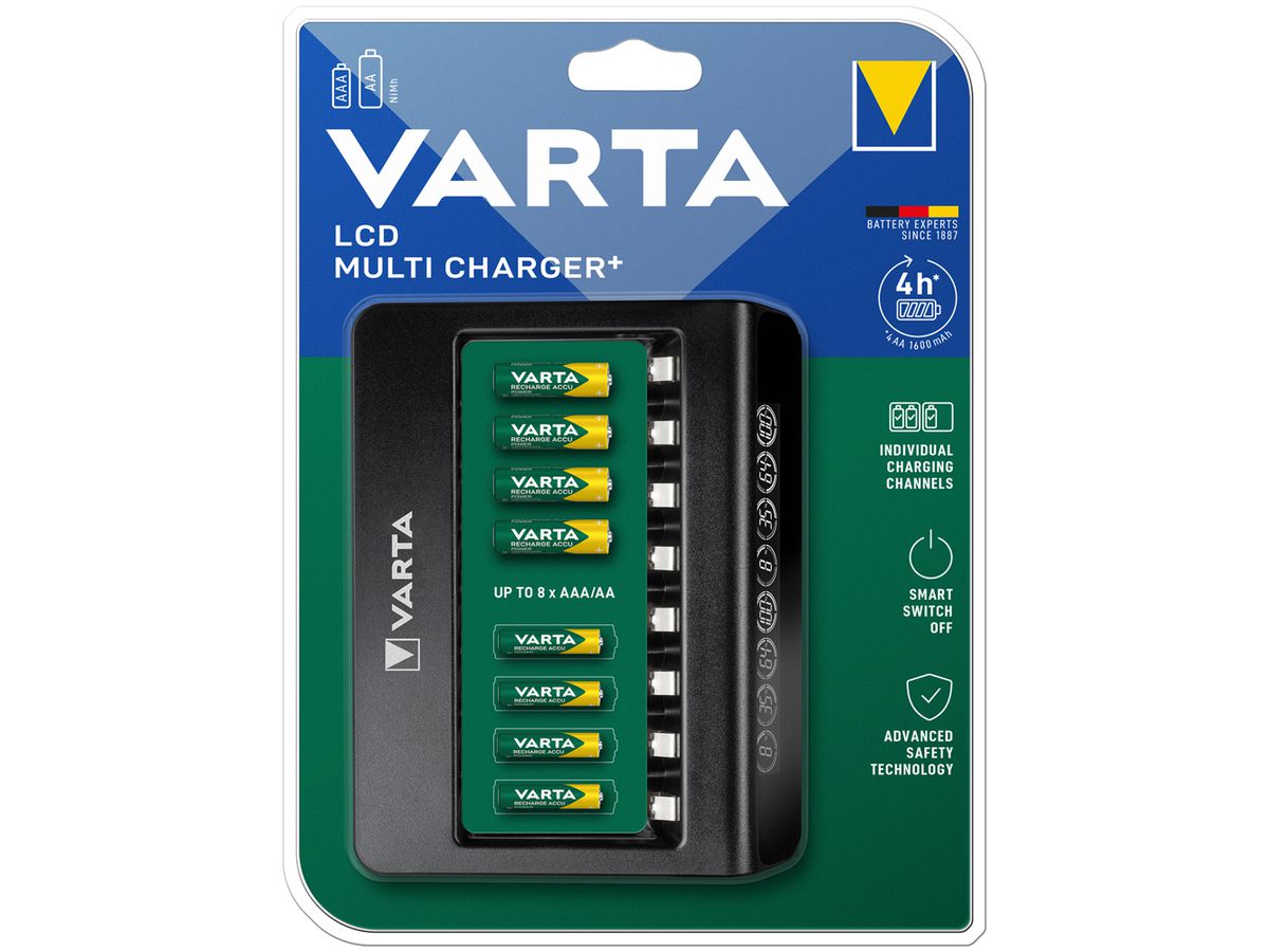 Ladegerät VARTA LCD Multi Charger+