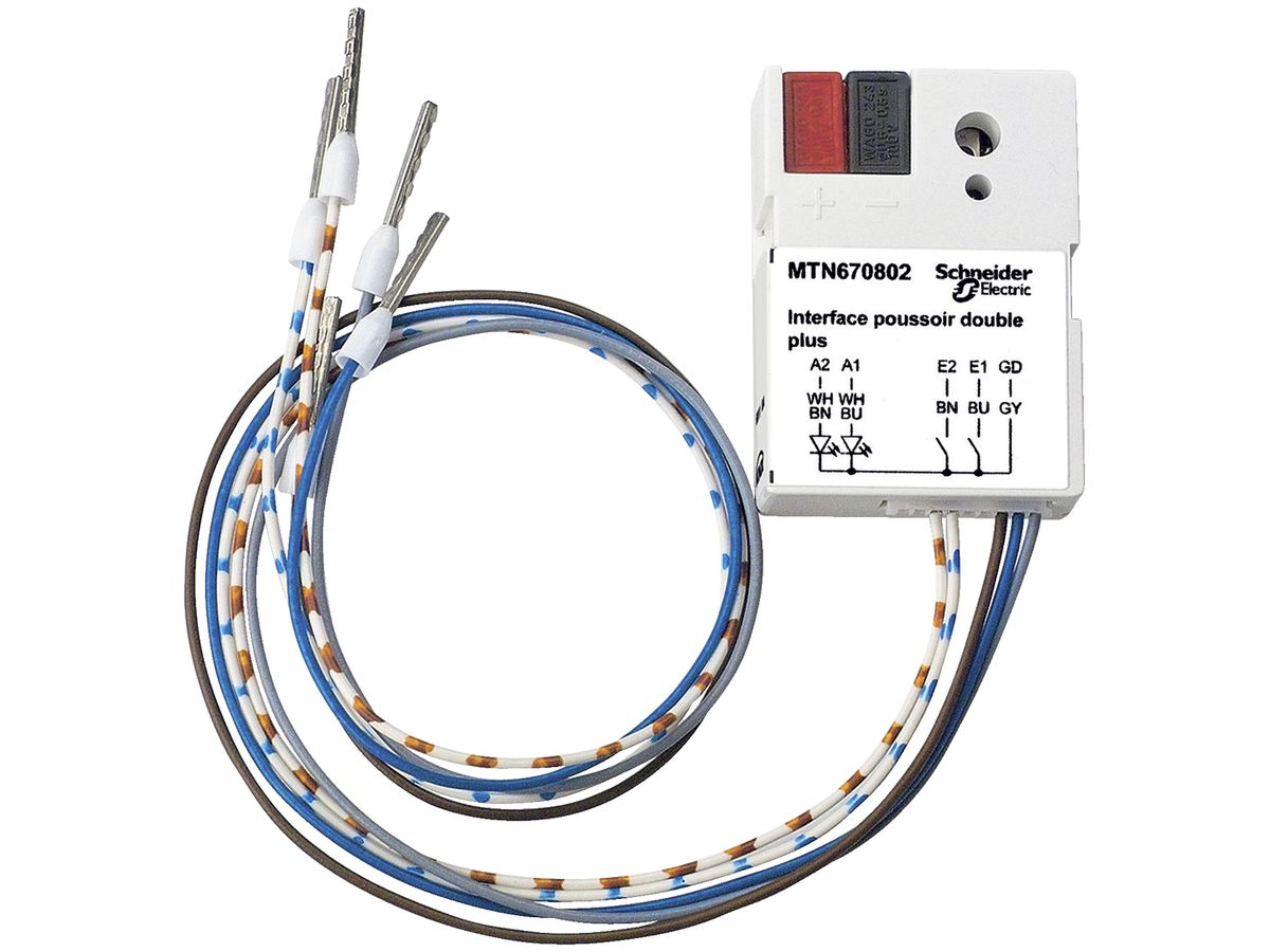 EB-Tasterschnittstelle KNX Schneider Electric 2-fach, MTN670802