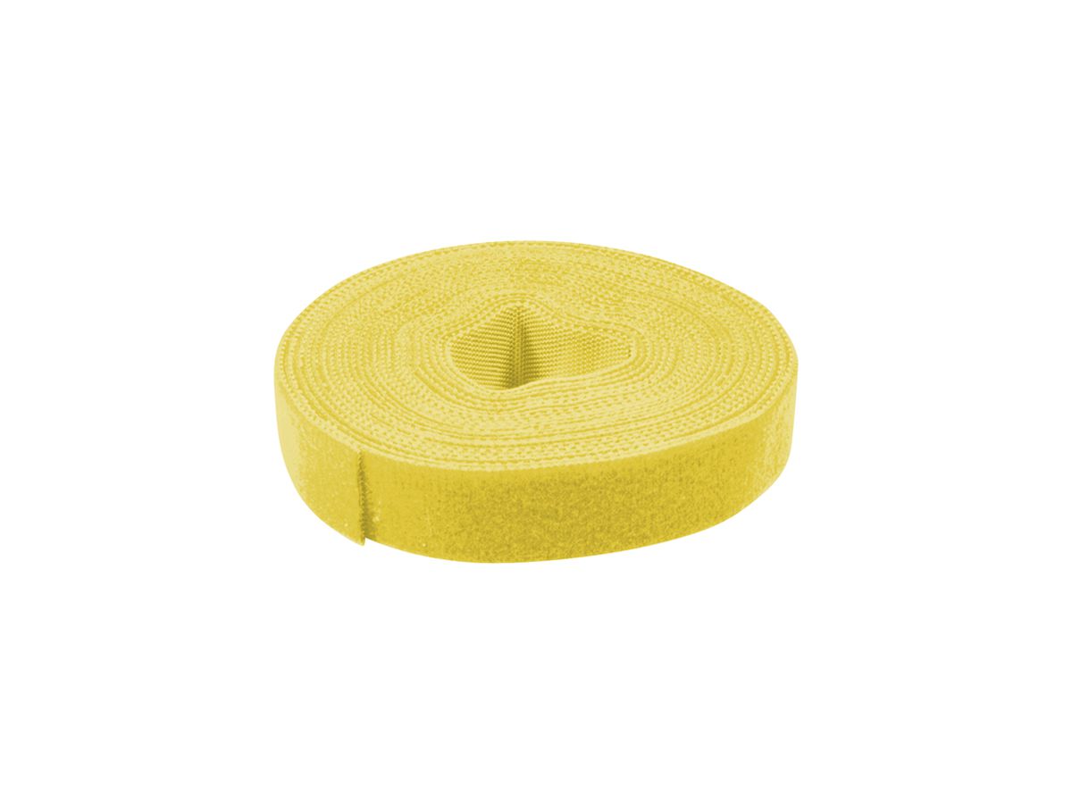Klettband VALUE doppelseitig 10mm×25m gelb