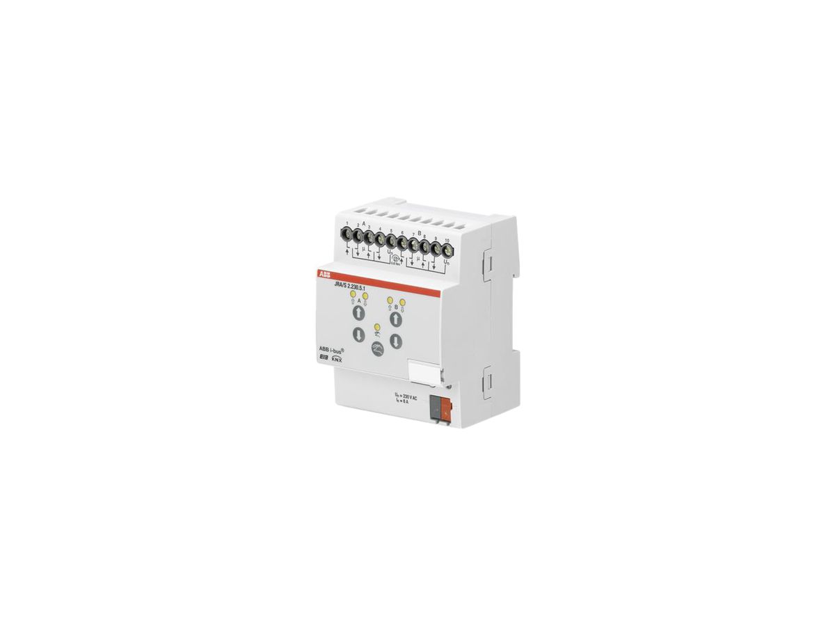 REG-KNX-Jalousieaktor ABB 2-fach 6A 230VAC, mit Handbet.