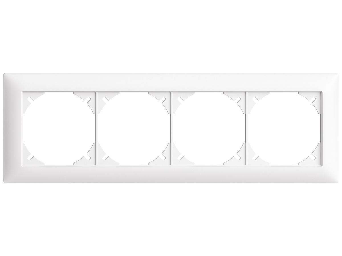 UP-Kopfzeile EDIZIOdue SNAPFIX® 1×4 horizontal 257×77mm weiss