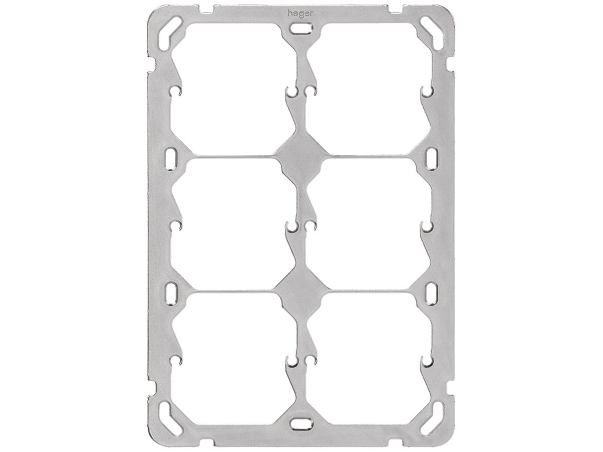 Befestigungsplatte Hager Gr.3×2 137×197mm