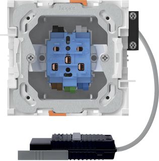 Steckdosen mit Rundkabel-Adapter