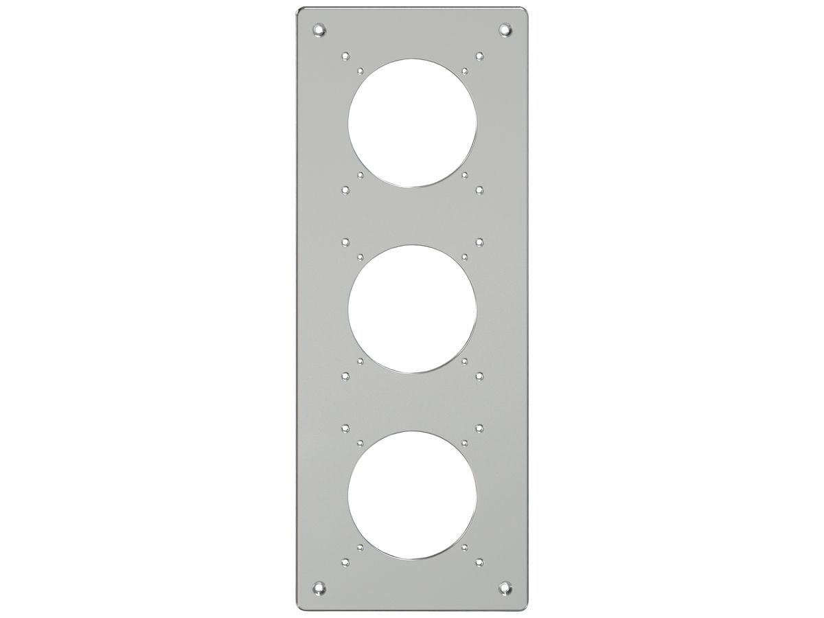 Montageplatte ELEMENT SNAPFIX® 3×1 vertikal 125×325mm Aluminium