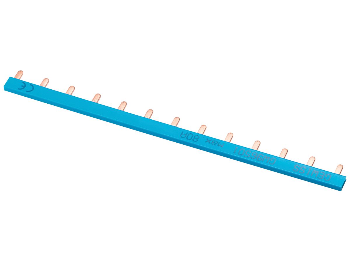 Kammschiene Gewiss 90 AM 1P 1Ph Stift 63A 330.2mm 13TE bl