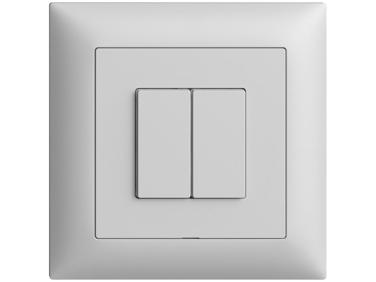 UP-Druckschalter 2K/2T WLAN Edue Wiser hellgrau