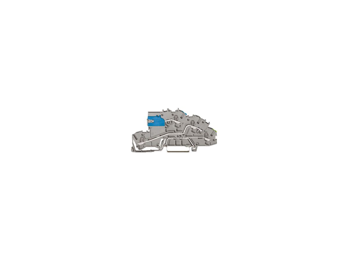 Inst.-Etagenklemme WAGO 2.5mm² NT/L/PE grau