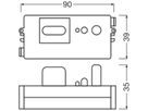 Bewegungssensor LEDVANCE SURFACE FLAT HF 90×39×35mm transparent