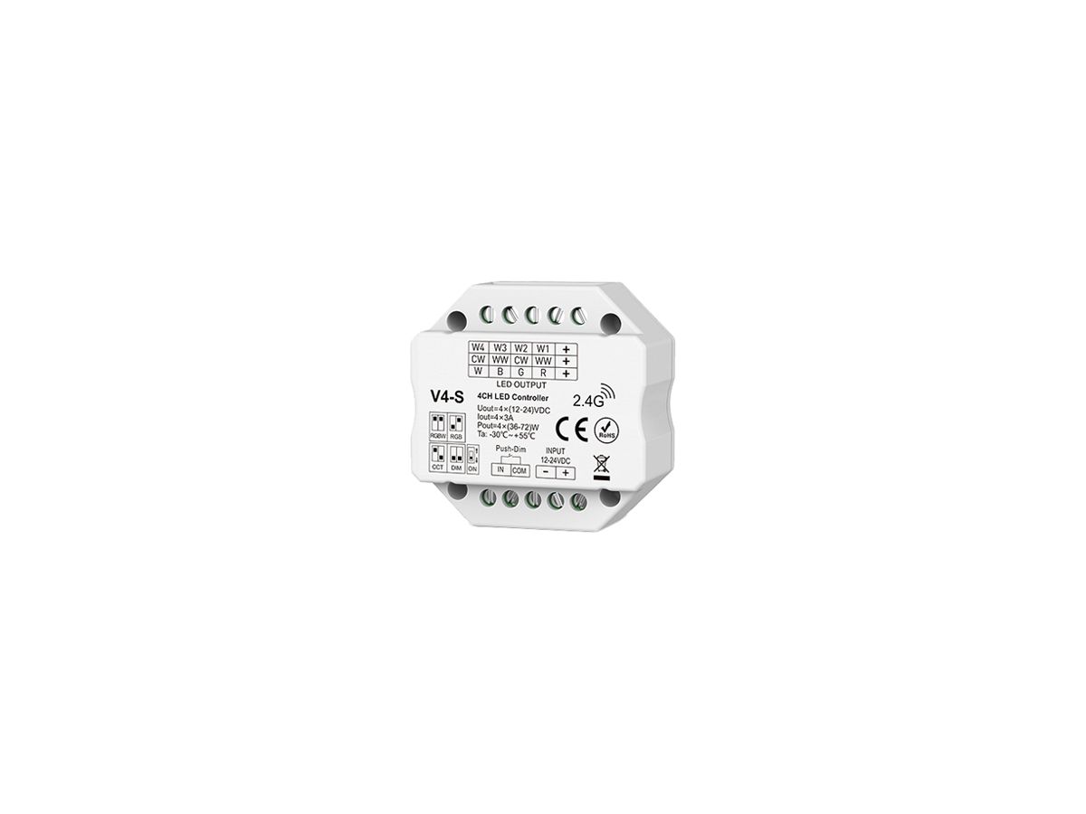 Funkempfänger DOTLUX IP20 36…72W 12…24V 4×3A