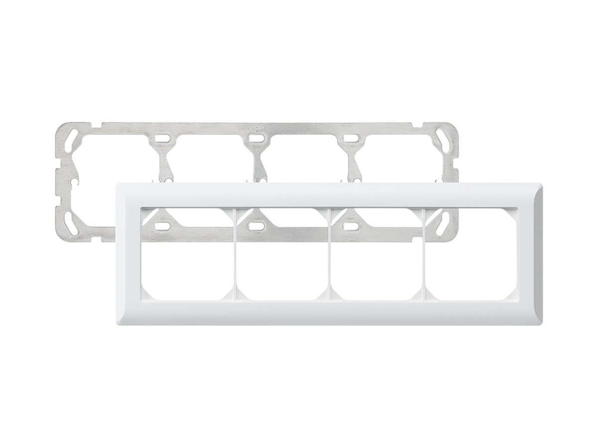 UP-Kopfzeile kallysto.line 1×4 weiss horizontal