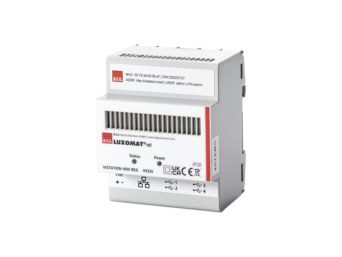 REG-Visualisierung Luxomat ViSTATION-KNX