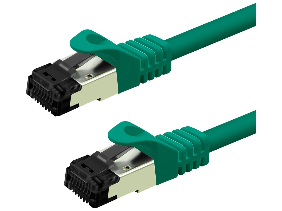 Patchkabel RJ45 VALUE CAT8.1 S/FTP AWG26 1:1 LSZH grün 2m